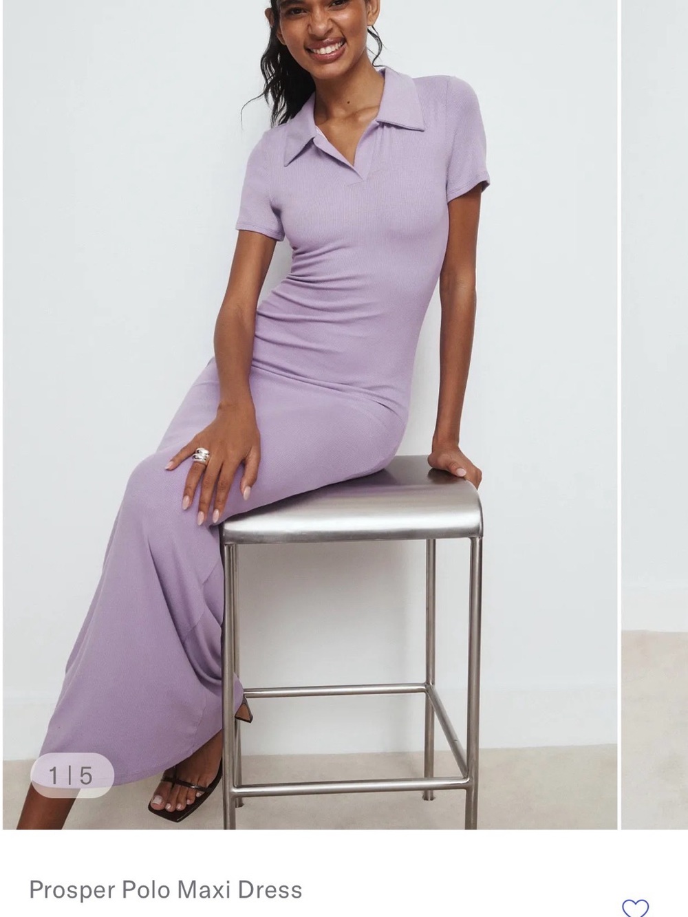 ROAM Lavender Polo Maxi Dress